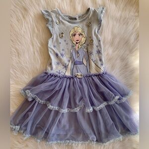 Disney Frozen Elsa Tutu Dress - Size 10 - Blue & Lavender Tulle